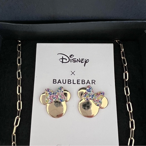 Baublebar x Disney Minnie Mouse earrings and necklace set - Picture 8 of 10
